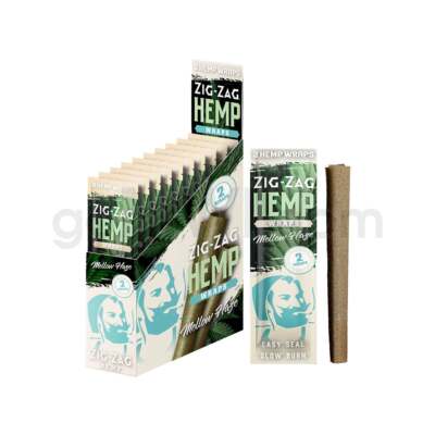ZIG ZAG Natural Organic Wrap MELLOW HAZE Full Box 25 Pouch of 2 each