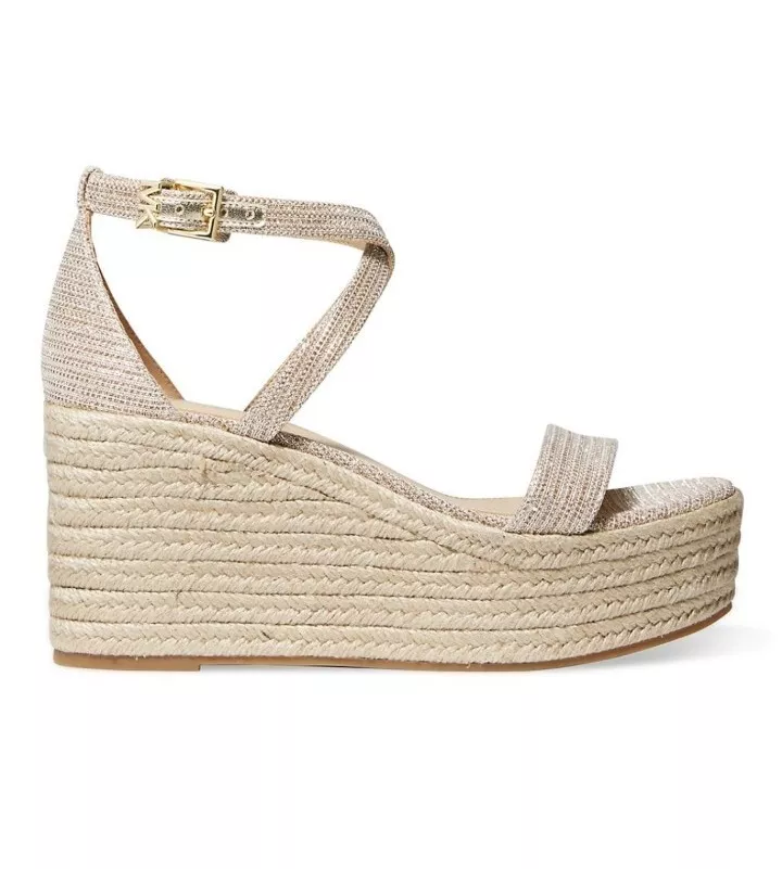 Michael kors zip up wedges sale