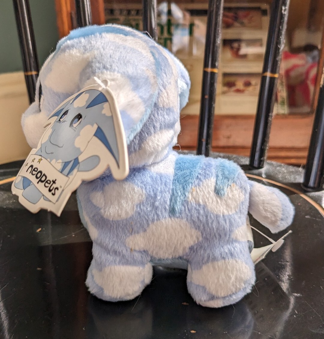 Neopets Cloud Poogle Plush Stuffed Animal Blue White 5" 2003 RARE w ALL  TAGS – ASA College: Florida