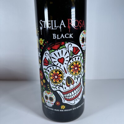 Stella Rosa Black Ltd Ed. Sugar Skull Day of Dead Halloween 50 oz