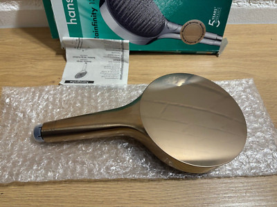 Hansgrohe Duschkopf Rainfinity (130mm, 3 Strahlarten) Brushed Bronze