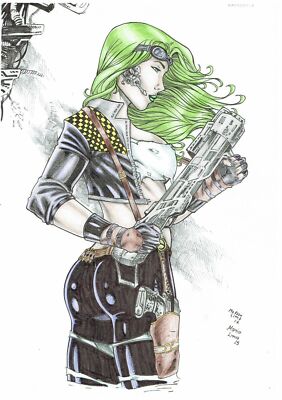 Aphrodite Ix By Medson And Maria Lima Original Comic Art Drawing