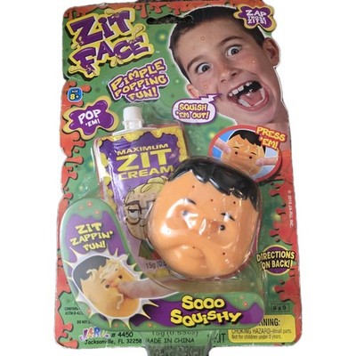 JA-RU Zit Face Pimple Popping Joke Pop It Toy Squeeze Acne Funny Gag Gift NOS
