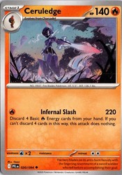 Ceruledge 020/094 Uncommon Phantasmal Flames Pokemon TCG