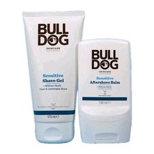 Bulldog Sensitive Shave Gel 175ml & Aftershave Balm 100ml Bundle Men’s Skincare 113.20 per litre