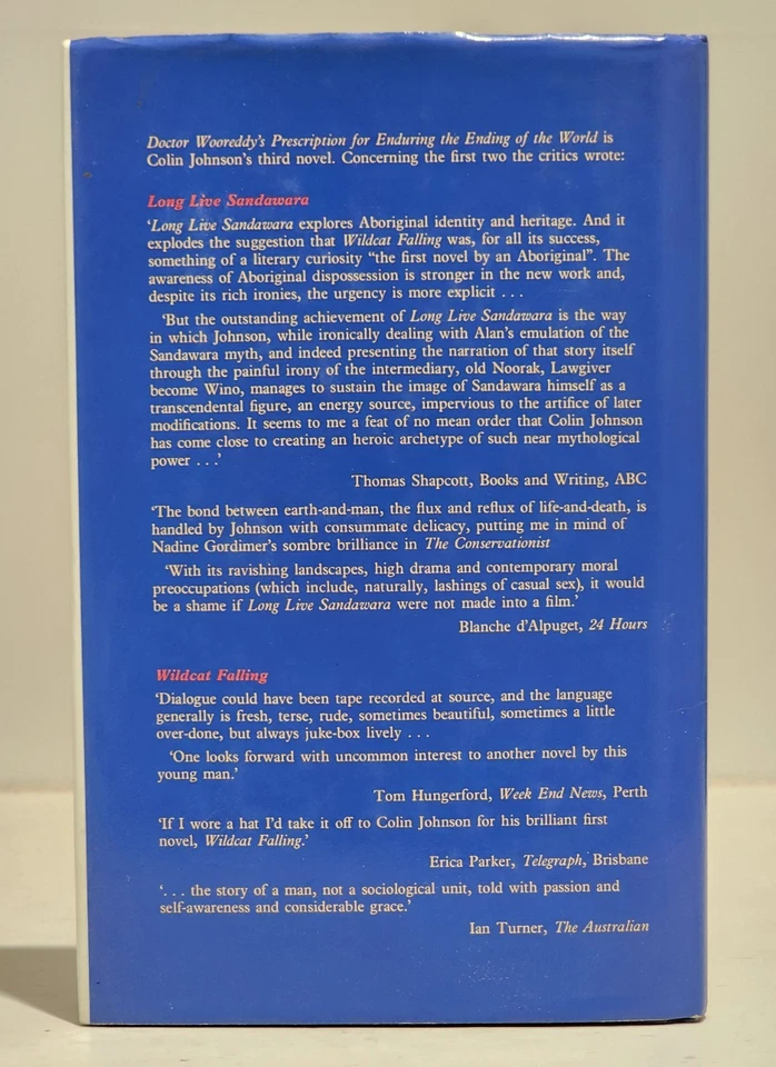 Doctor Wooreddy's Prescription by Colin Johnson - 1983 1st Edition Hardcover - image 3 of 4