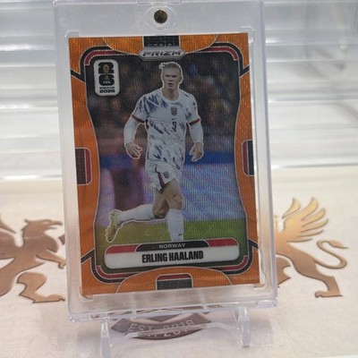 Panini 2026 Prizm FIFA World Cup 2026 Soccer Erling Haaland Orange Wave /125