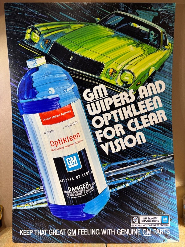 1970 Chevrolet Dealership Wall Sign  Antique Automobile Advertising 23x33 RARE!!