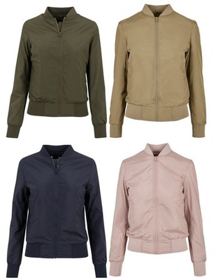 Urban Classics Damen leichte Bomberjacke Fliegerjacke Übergangsjacke Jacke