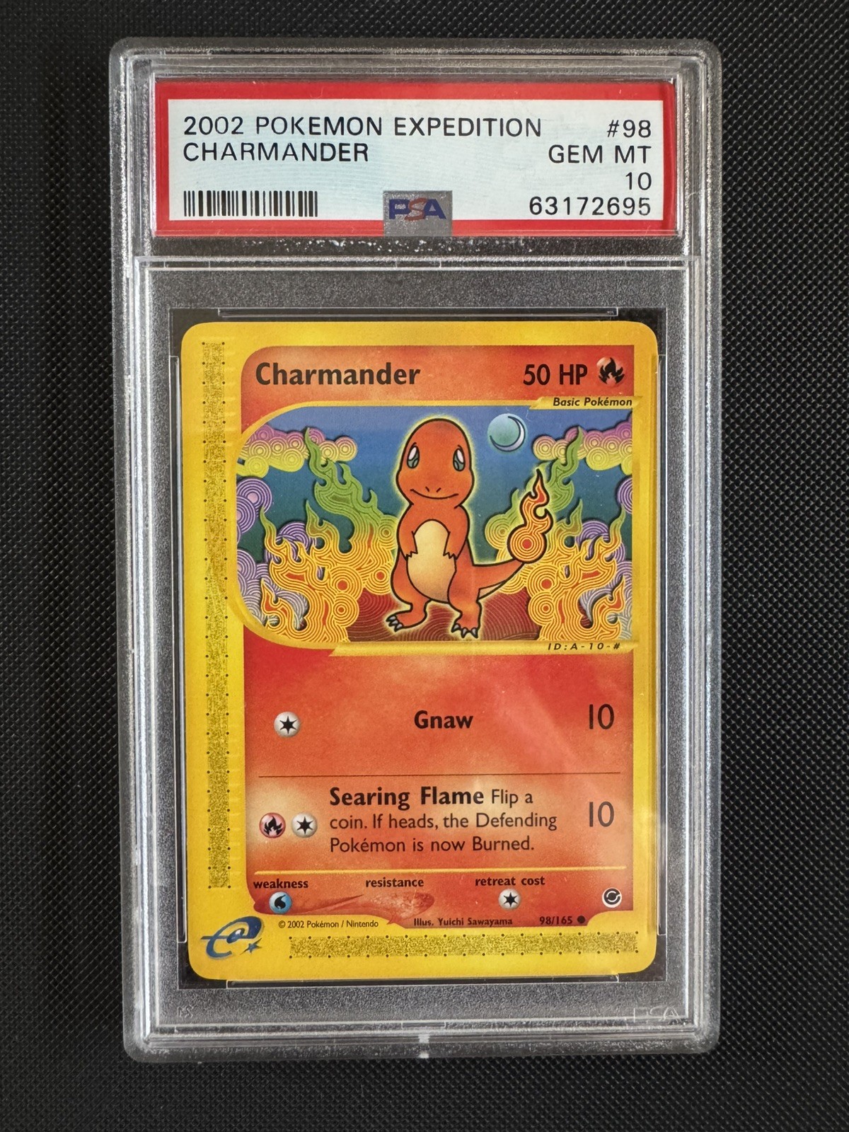 2002 Pokemon Expedition Base Set #98 Charmander front