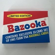 NEVER OPENED 1993 Bazooka Team USA Baseball 22 Card Set, NEW