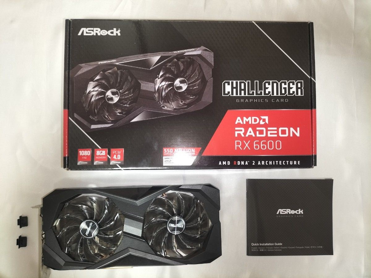 ASRock Radeon RX 6600 Challenger 8GB Graphics Card GPU Gaming