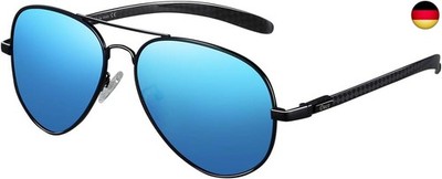 DUCO Sonnenbrille Für Herren Pilotenbrille Polarisiert Fliegerbrille 