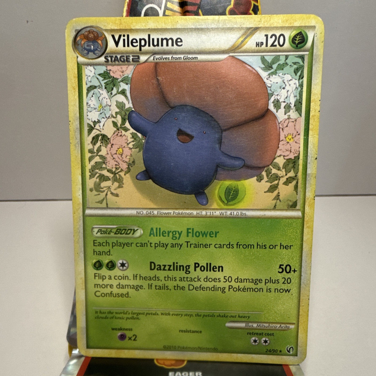 The Pokémon Company Vileplume 24/90 Undaunted Regular Rare Stage 2 120 HP EN