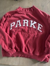 PARKE Crimson And White mockneck sweatshirt XXL Sold Out Rare
