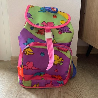Vintage Scouty Rucksack 90er Kult Y2K Neon  Retro Kindergarten