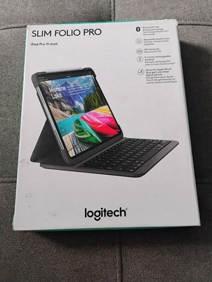 Logitech Slim Folio Pro Backlit Keyboard Case For Apple iPad Pro 11 (920-009121)