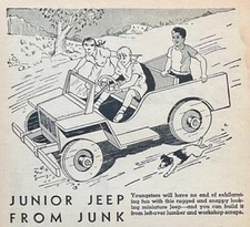 Sidewalk Coaster  Junior Jeep from Junk  1942 HowTo PLANS WWII War shortages