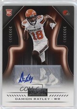 2018 Panini Playbook Rookies Signatures Damion Ratley #118 Auto 3hd
