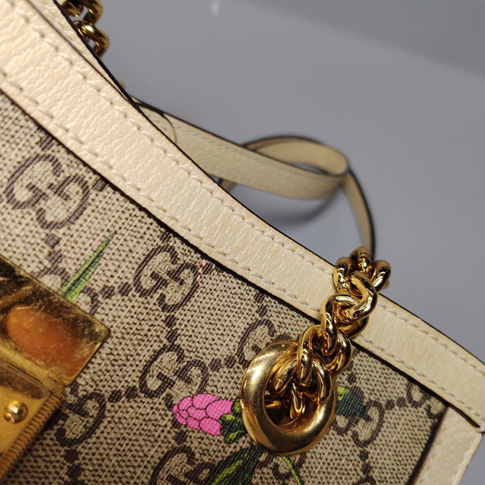 Smlll Image GUCCI Padlock Floral Print GG Canvas Tote Bag Small 498156-HV8FC-9799 ...