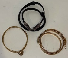 VNT ACCESSOCRAFT GOLD TONE SNAKE, ANNA KLINE LION HEAD CHICOS BELTS STRETCH SM