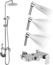Shower Faucet - Shower Faucets Sets Complete, 4 functions Shower System -