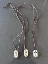 Handmade Burning Man Wood Burned Handmade Souvenir Necklace - 18 Inches Long