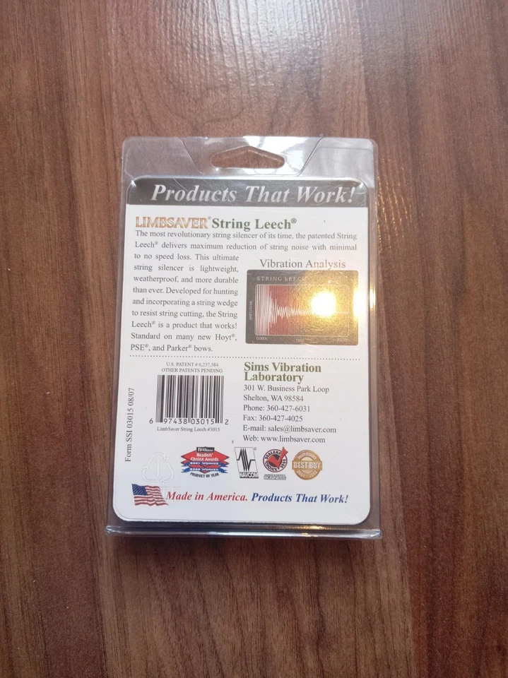 Limb Saver String Leech Archery String Silencer Made In USA Pack Of 2 - Image 2 of 2