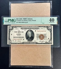 Fr. 1870-F 1929 $20 FRBN ATLANTA PMG 40 - XF