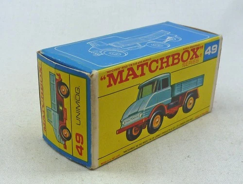 Lesney Matchbox Toys MB49b Unimog ORIGINAL Empty RARE F2 Type Box