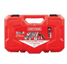 CRAFTSMAN 33 -Piece Metric and standard (SAE) Mechanics Tool Set with Hard Case