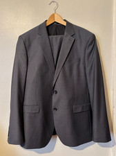 Primark Mens Suit Lined Jacket & Trousers Washable 42R W30/L31 BNWT Charcoal