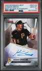 2025 Bowman's Best KONNOR GRIFFIN Best Of 2025 Auto Pirates PSA 10