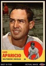 1963 Topps #205 Luis Aparicio Orioles HOF 4 - VG/EX