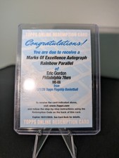 Eric Gordon 2025-26 Topps Marks of Excellence Auto Rainbow Redemption Code ME-EG