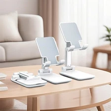 Cell Phone Stand Desk Foldable Tripod Adjustable Holder for Tablet iPad iPhone