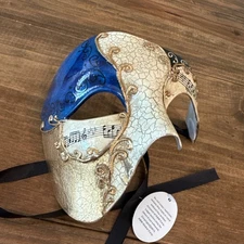 KBW NWT Phantom Of The Opera Mask Masquerade Bonus Women’s Mask Silver Purple