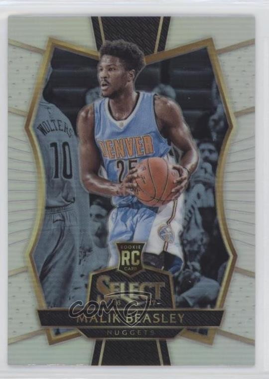 2016-17 Panini Select Premier Level Silver Prizm Malik Beasley #176 4f5