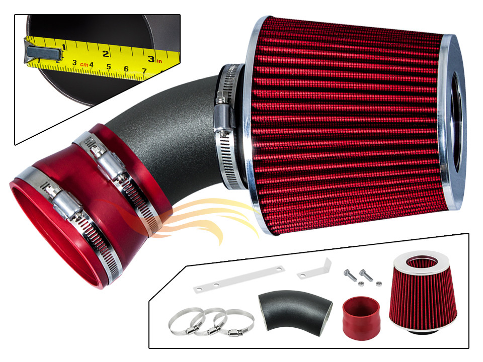 XYZ RW RED Ram Air Intake Kit+Filter For 2004-2011 Malibu G6 3.5L 3.6L 3.9L V6