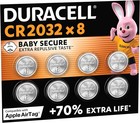Duracell CR2032 Pile Bouton Lithium 3V Lot 8 AirTag Apple Sécurité Enfant 10 Ans