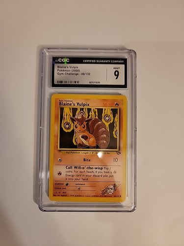 Blaine's Vulpix (Unlimited) graded CGC 9 for sale on eBay