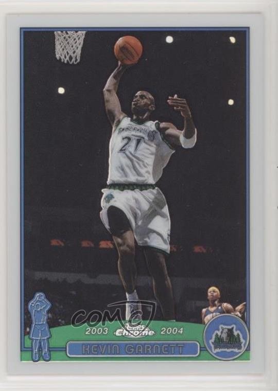 2003-04 Topps Chrome Refractor Kevin Garnett #100 HOF 00ap
