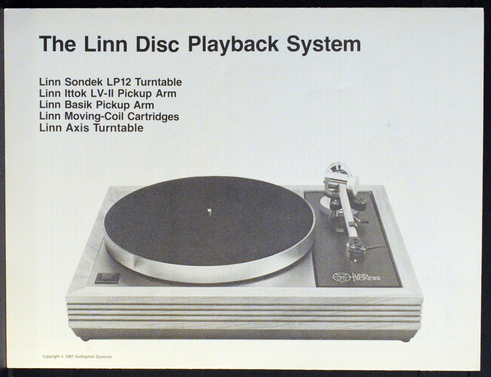 The LINN Disc Playback System - LP12/Axis/Basik/Ittok - 6 pa