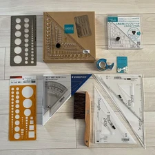 Drafting tools, ruler sets, triangular rulers, slope rulers, templates, etc. #f5