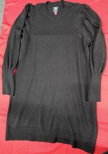 Vince Camuto Minimalist Knit Sweater Dress Size XL Balloon Sleeve 