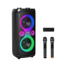 Karaoke Machine for Adults with 2 Wireless UHF Microphones, Dual 6.5" PA Syst...
