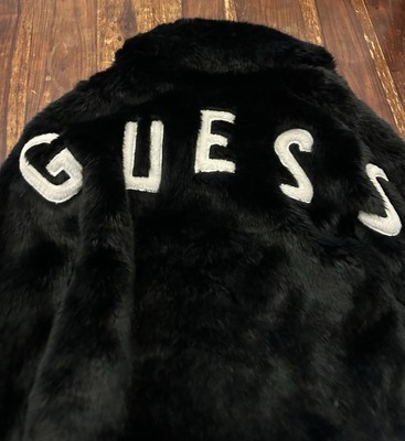 Mädchen Junior Kosten Alter 12 schwarz Kunstfell von GUESS