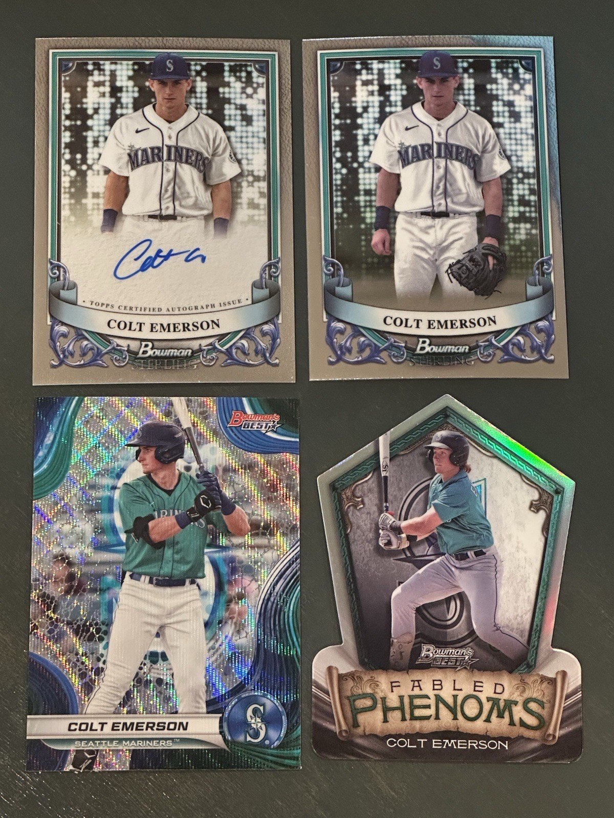 2024 Bowman Sterling - Colt Emerson RC Auto + Base + Bowman’s Best RC Refractors