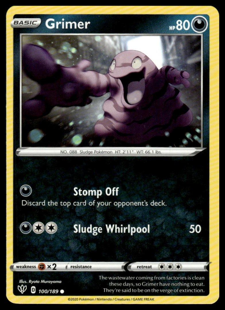 SWSH03: Darkness Ablaze #100/189 Grimer