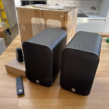 Q Acoustics M20 HD Wireless System + WB50 Wall Brackets - Great condition, boxed